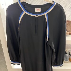 Parker Black Silk Blouse